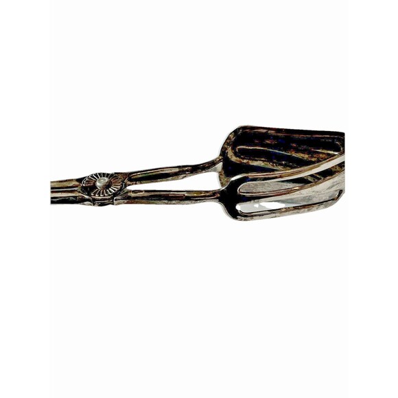 Vintage Silverplated Scissor Cake Serving Tongs - Picture 2 of 6